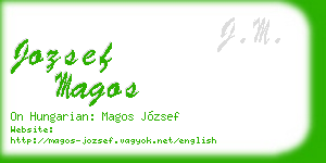 jozsef magos business card